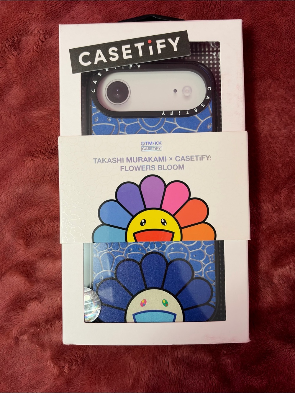 Casetify Blue Takashi Murakami Flowers Bloom iPhone AIR Case
